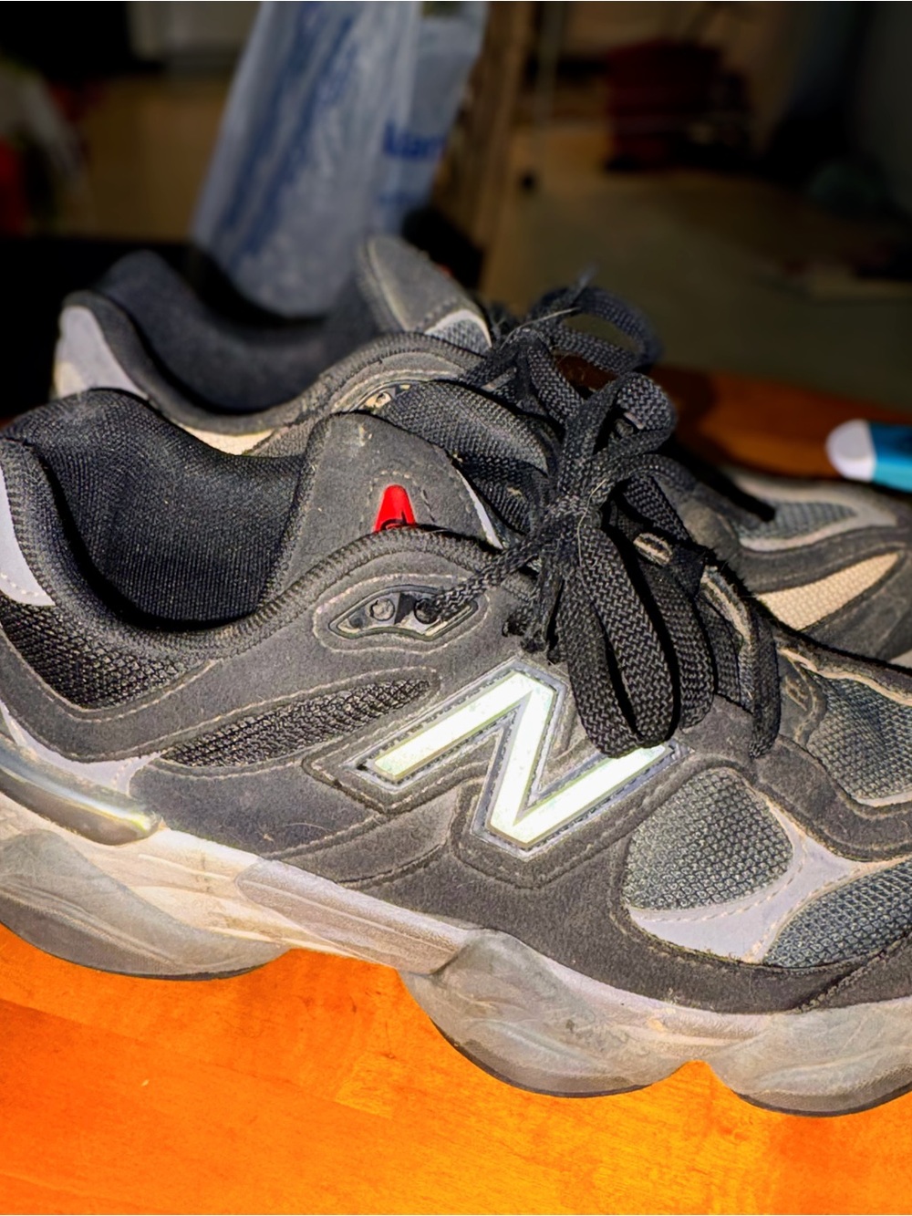 New Balance big kids Black & Gray Running Sneakers